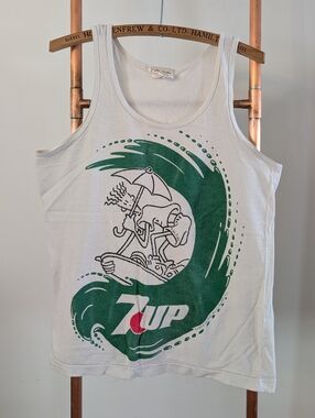 1985 Fido Dido 7Up Surf Tank Top *ULTRA RARE* in Amazing Condition